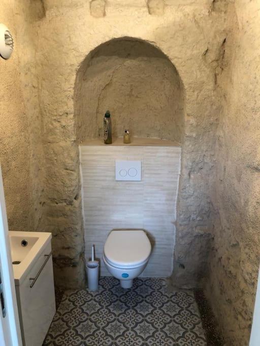 Nuit Insolite Dans Une Troglodyte ! Villa Nazelles-Negron Exteriör bild